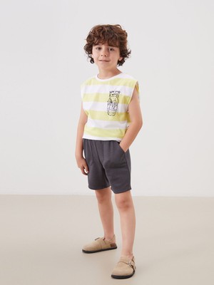 Lc Waikiki Yeni Sezon Beli Lastikli Erkek Çocuk Şort