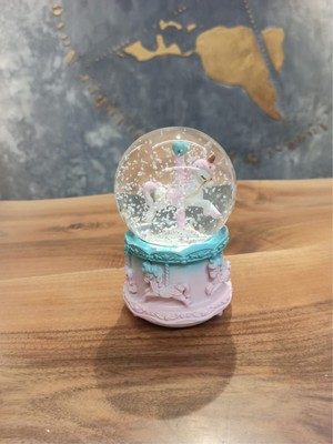 PremiumPort Rüya Gibi Atlı Karınca Temalı Unicorn Kar Küresi, Sihirli Dekorasyon