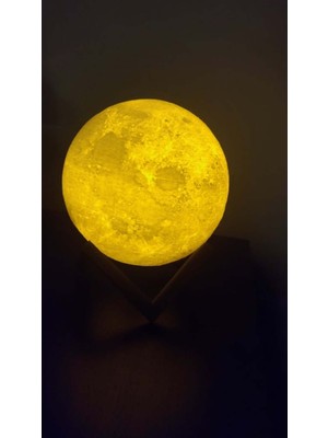 PremiumPort Parlayan Ay Temalı Dekoratif Plastik Stand, Şık ve Hafif Tasarım