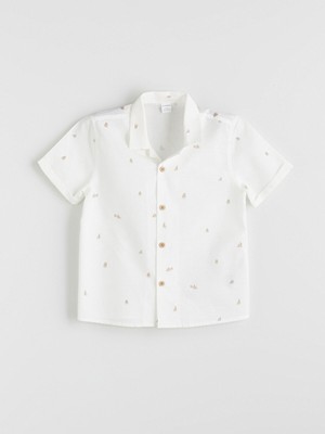 Lc Waikiki Yeni Sezon Resort Yaka Baskılı Erkek Çocuk Gömlek