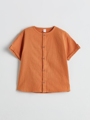 Lc Waikiki Yeni Sezon Bisiklet Yaka Dokulu Erkek Çocuk Gömlek