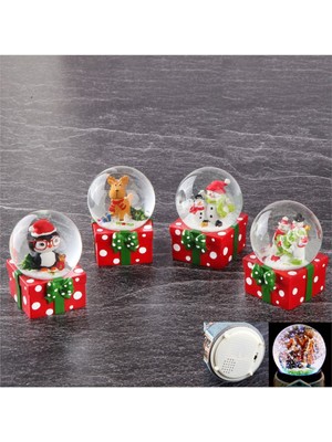 PremiumPort Şık ve Parlak Kar Küresi 5,5 Cm, Dekoratif ve Havalı Aksesuar