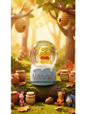 PremiumPort Işıklı Küçük Kar Küresi, Noel ve Yılbaşı Dekorasyonu