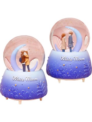 PremiumPort Orta Boy Pilli Sesli Işıklı Kar Küresi B-120