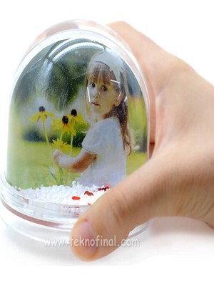 PremiumPort Parlak ve Şık Kar Küresi, Dekoratif Masa Süsü, Hediye Seçeneği