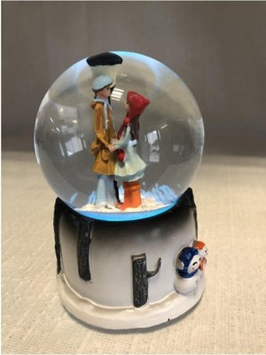 PremiumPort Işıklı Müzikli Kar Küresi Orta Boy, Zarif ve Huzur Veren Dekorasyon