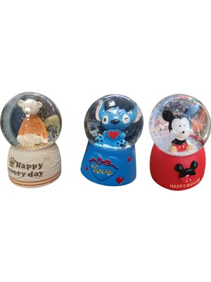 PremiumPort Küçük Boy Figürlü Kar Küresi, Şık ve Dekoratif Hediye Seçeneği