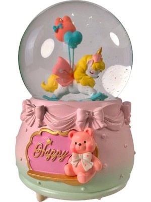 PremiumPort Şık Orta Boy Kar Küresi, Zarif ve Havalı Dekorasyon Parçası