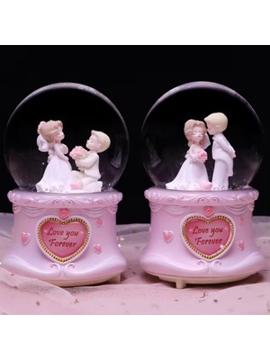 PremiumPort Büyük Boy Püskürtmeli Müzikli ve Işıklı Kar Küresi