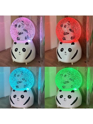 PremiumPort Büyük Boy Panda Kar Küresi, Şık ve Eşsiz Dekorasyon Parçası
