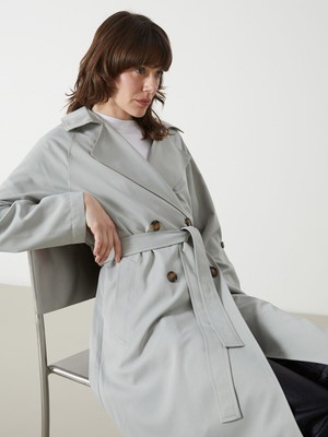 Lc Waikiki Yeni Sezon Ceket Yaka Kadın Trençkot