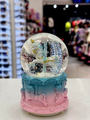 PremiumPort Yılbaşı Unicorn Kar Küresi, Orta Boy, 12 Cm, Eğlenceli ve Şık Dekorasyon