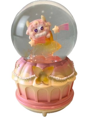 PremiumPort Parlak Kar Küresi 2025 Yılbaşı Temalı Dekorasyon Hediye