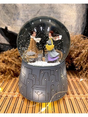 PremiumPort Işıklı ve Müzikli Otomatik Kar Küresi, Aşkınıza Özel Hediye