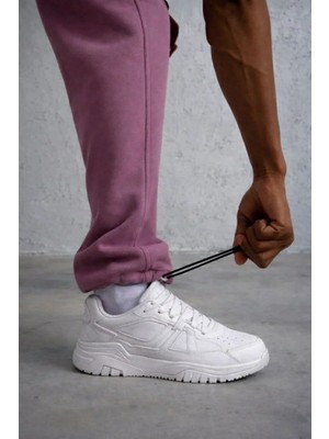 Giyim Center Erkek Baggy Alt Eşofman - Gül Kurusu