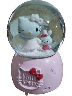 PremiumPort Işıklı Müzikli Sevimli Kedi Figürlü Kar Küresi, Hediye Alternatifi