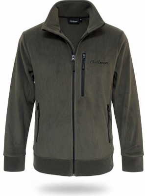 Tough Challenger Outdoor Haki Polar Mont · Tam Fermuar · Üç Cepli · Tüylenme Yapmaz - SA13 001