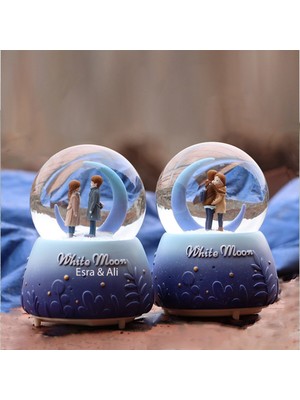 PremiumPort Işıklı ve Müzikli Büyük Boy Kişiye Özel Kar Küresi