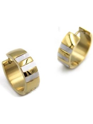 Mbb E-Ticaret Sedef Halka Küpe - Altın