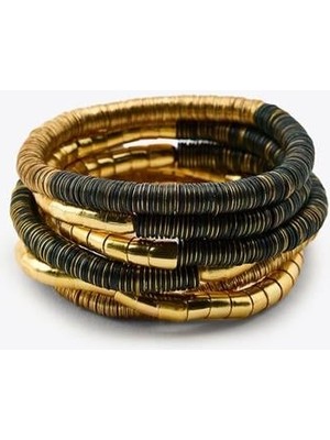 Mbb E-Ticaret Çoklu Lastkli Bilezik - Altın