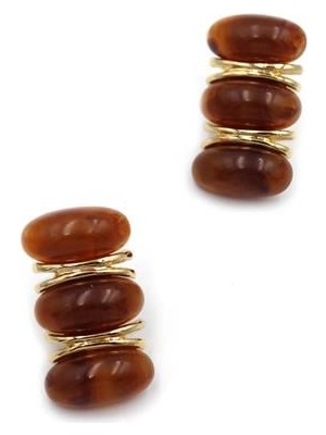 Mbb E-Ticaret Boncuk Vintage Küpe - Kahverengi