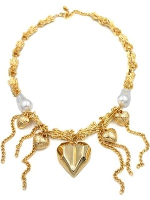 Mbb E-Ticaret Metal Kalp Kolye - Altın