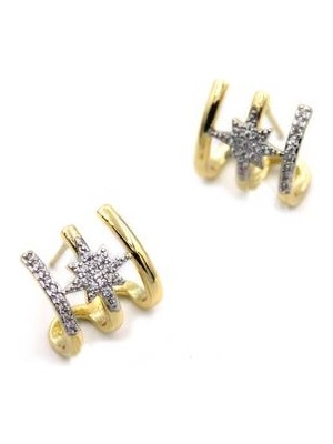 Mbb E-Ticaret Yıldız Küpe - Altın