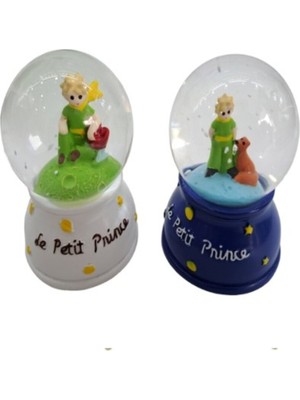 PremiumPort Işıklı Mini Kar Küresi Çift Set, Doğum Günü ve Yılbaşı Hediyesi