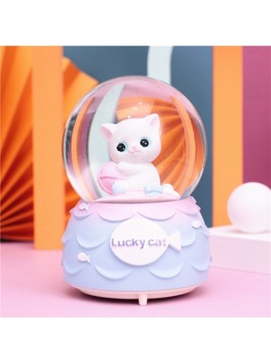 PremiumPort Renkli Işıklı Müzikli Mini Kar Küresi, Eğlence ve Dekorasyon Için Harika Seçenektir