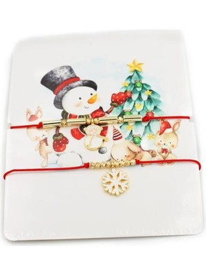 Mbb E-Ticaret Yeni Yıl Ip Bileklik - Kırmızı