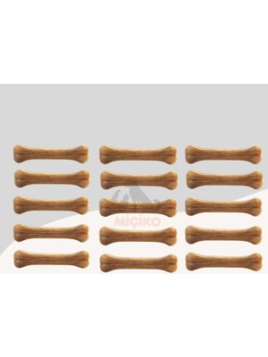 Feyza Design Doğal Çiğneme Kemiği 7cm 15'li Paket Köpekler Için
