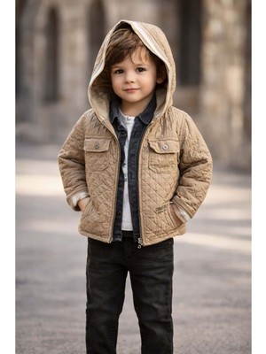 Gültekin Bebe Yavrucak Kapitone Ceketli Takım 5-8 YAŞ-2814793 - Bej