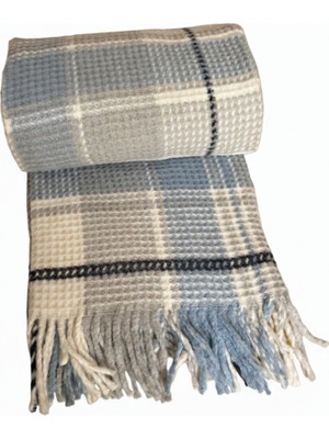 Merinos Cozy Life Pamuklu Skoç Battaniye - Cunda Serisi