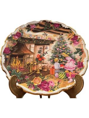 Royal Albert Ingiliz Christmas Temalı Dekor Tabağı - 21 cm Çapında