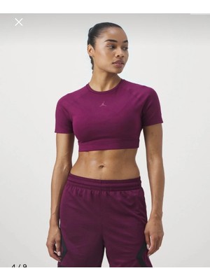 Nike Jordan Sport Women's Bodycon Performance Top - Vücudu Saran Mor Kadın Performans Üstü FV6927-610