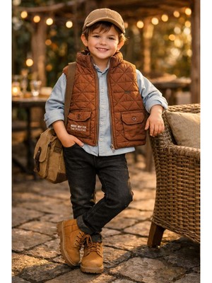 Gültekin Bebe Yavrucak Yelekli Mevsimlik 4 Lü Takım 1-4 YAŞ-3821690 - Kahverengi