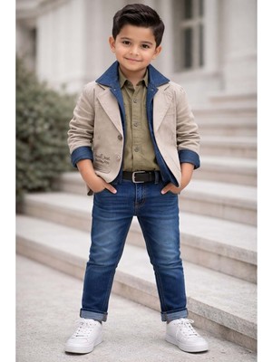 Gültekin Bebe Yavrucak Mevsimlik Ceketli 4 Lü Takım 5-8 YAŞ-5812736 - Bej