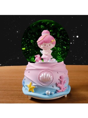 PremiumPort Büyük Boy Deniz Temalı Işıklı Müzikli ve Püskürtmeli Küre