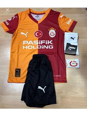 Gâlâtâsârây-Isimsiz Pasifik 5 Yıldızlı Yeni Sezon 26/27 Parçalı Futbol Takım Forması Çoçuk