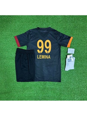 G'â.l.a.t.â.s.a.r.â.yy 2024/25 Yeni Sezon Siyah L.emina Çocuk Forması 4'lü Set