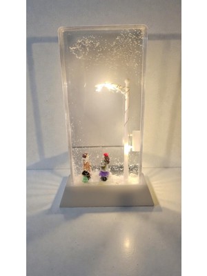 PremiumPort Sevgililer Günü Özel Sokak Lambası ve Kar Küresi, 17CM, Iki Modelli