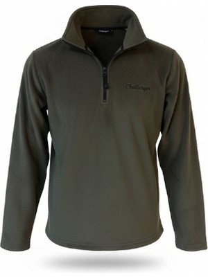 Tough Challenger Outdoor Haki Polar Mont · Yarım Fermuar · Tüylenme Yapmaz - SA11 001