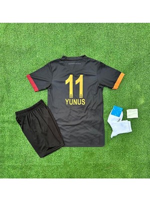 'gâlatâsarây 2024/25 Yeni Sezon Siyah Yunus Akgün Özel Çocuk Forması 4'lü Set
