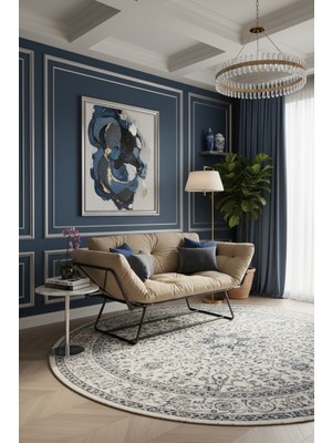 AVYNA Lunvel Premium Katlanır Yataklı Ikili Kanepe Krem – Mekanizmalı Modern Çekyat, Babyface Kumaş