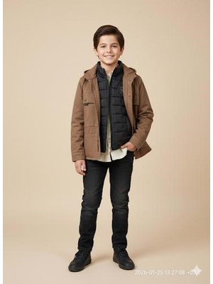 Gültekin Bebe Yavrucak Mevsimlik Ceketli 4 Lü Takım 5-8 YAŞ-2804793 - Kahverengi