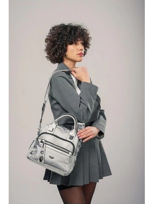 Esftr Weta Gri Cilt Kol ve Omuz Çantası