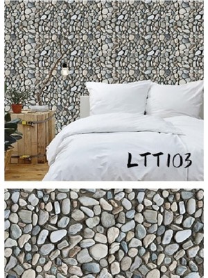 Skygo Çakıl Taşı Desenli Yapışkanlı Kaplama Kağıdı  Büyük Boy 3 Metre