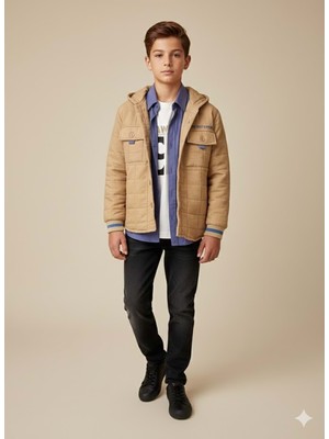 Gültekin Bebe Yavrucak Kapitone Ceketli Takım 9-12 YAŞ-4815891 - Hardal