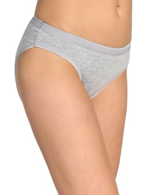 Tutku Kadın Düz Bikini Külot-Gri-38-40