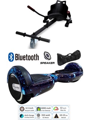Citymate Elektrikli Kaykay Scooter Hoverboard Akıllı Dengeli + Hover Kart + Çanta Full Paket